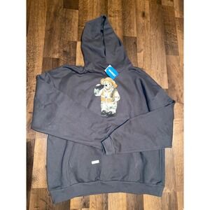MARKET Studios Teddy Bear Graphic Black Hoodie XL 100% Cotton $110 Retail New